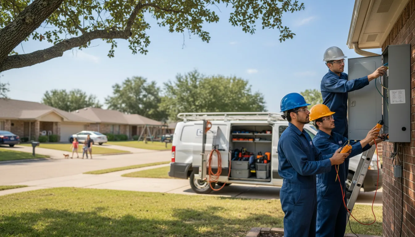 Certified electrician providing emergency electrical services in San Antonio, TX